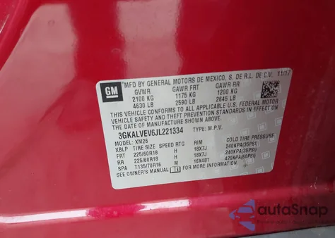 2018 GMC Terrain Slt from USA, damaged, VIN 3GKALVEV6JL221334